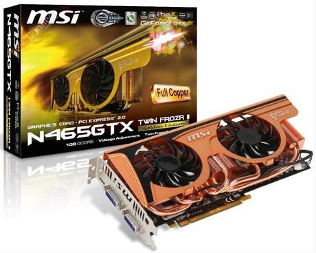 MSI официально анонсирует видеокарты Twin Frozr II GTX 465 и GTX 470